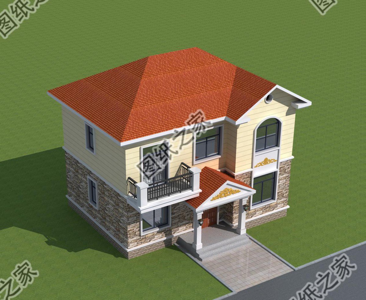 農村二層別墅設計圖，占地百來平，滿足居住的需求