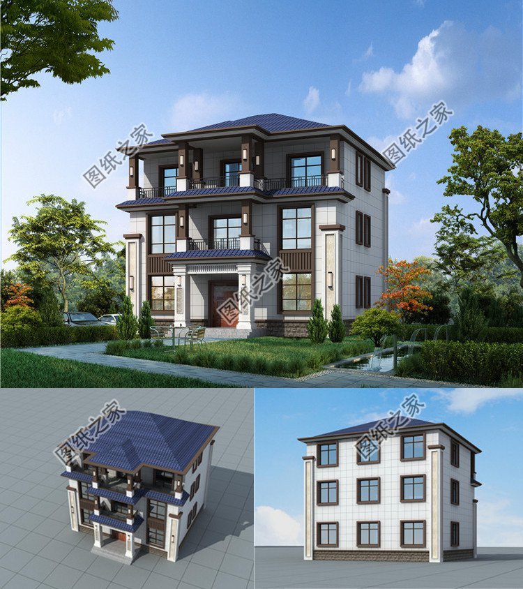 新中式農(nóng)村自建房設(shè)計(jì)圖，經(jīng)濟(jì)適用又時(shí)尚，爸媽都說(shuō)好