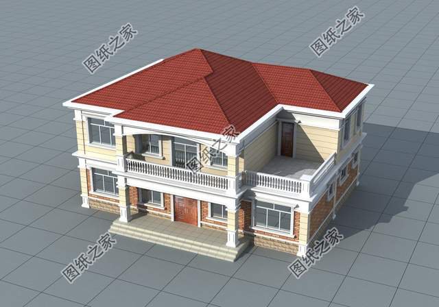 簡歐風自建別墅設(shè)計，沒有過多的繁雜裝飾，增加建筑美感