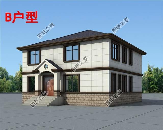 簡歐風自建別墅設(shè)計，沒有過多的繁雜裝飾，增加建筑美感