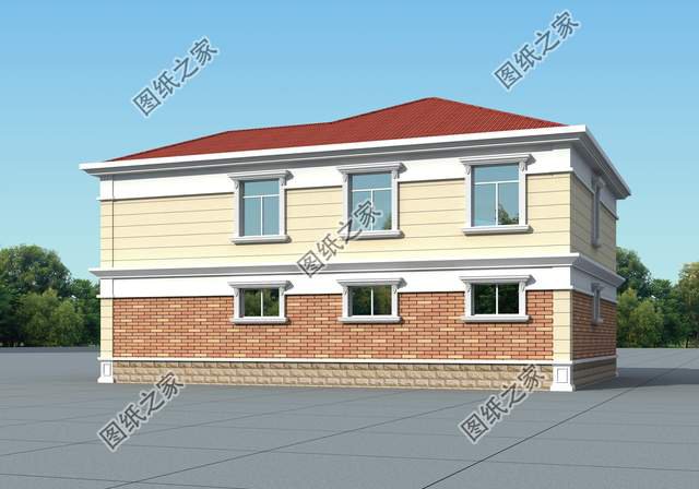 簡歐風自建別墅設(shè)計，沒有過多的繁雜裝飾，增加建筑美感