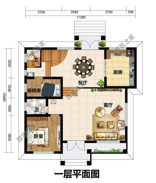 簡歐風自建別墅設(shè)計，沒有過多的繁雜裝飾，增加建筑美感