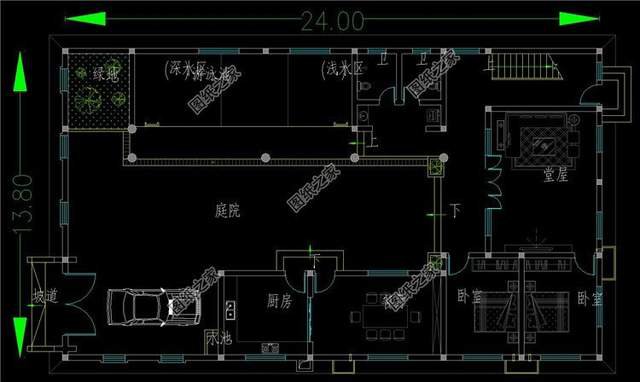 新中式合院自建別墅設(shè)計(jì)，有房有庭院，很有一番滋味