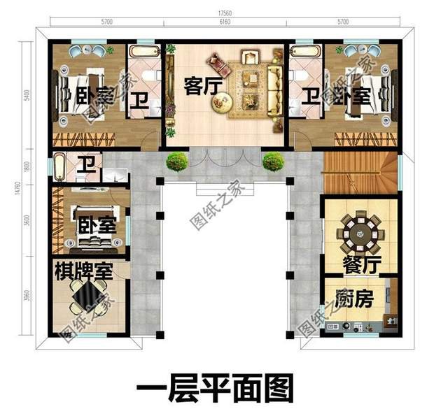 新中式合院自建別墅設(shè)計(jì)，有房有庭院，很有一番滋味