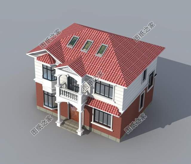 面積百來平農村二層別墅，既美觀又實用，施工簡單造價經濟