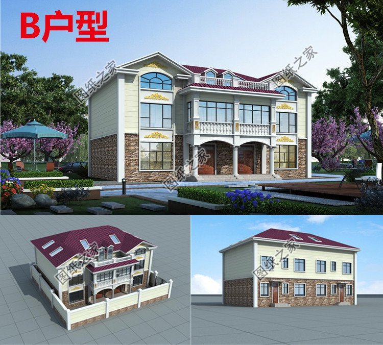 傳統(tǒng)歐式自建房設(shè)計(jì)，造型經(jīng)典好看，屋內(nèi)布局合理實(shí)用