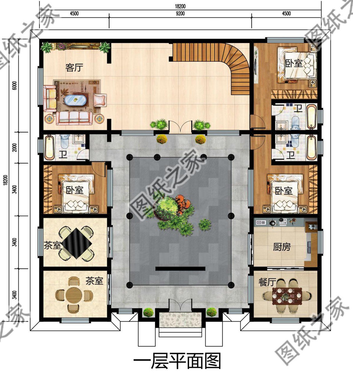 中式合院別墅設(shè)計，傳統(tǒng)院落式建筑理念，純樸又溫馨盡顯大家風(fēng)范