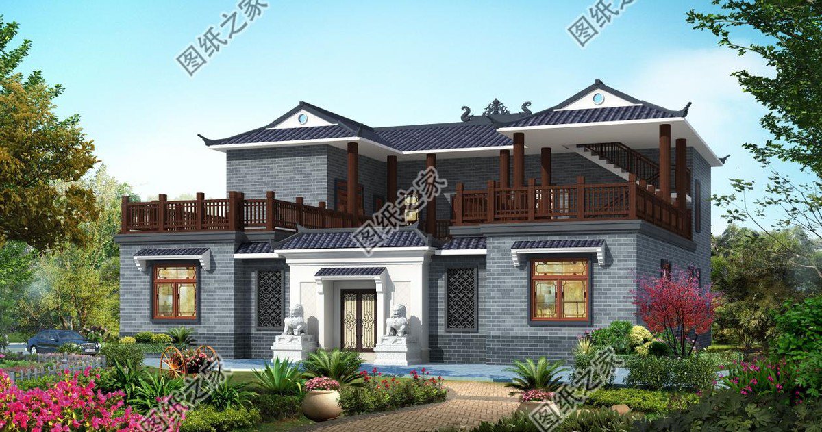 中式合院別墅設(shè)計，傳統(tǒng)院落式建筑理念，純樸又溫馨盡顯大家風(fēng)范