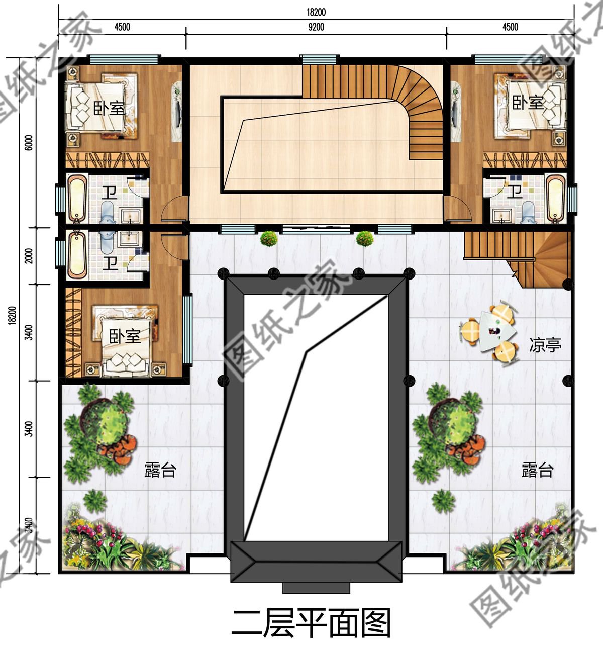 中式合院別墅設(shè)計，傳統(tǒng)院落式建筑理念，純樸又溫馨盡顯大家風(fēng)范