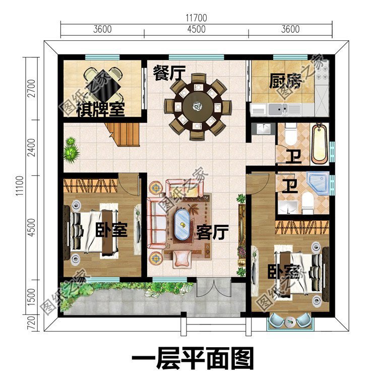 農(nóng)村一層半別墅設(shè)計(jì)，外觀低調(diào)不失檔次，內(nèi)部生活空間充足