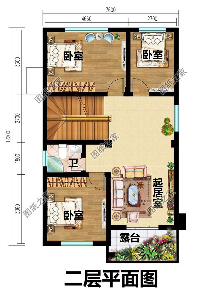 小戶型農(nóng)村自建房設(shè)計(jì)，完全可以滿足家人的居住需求