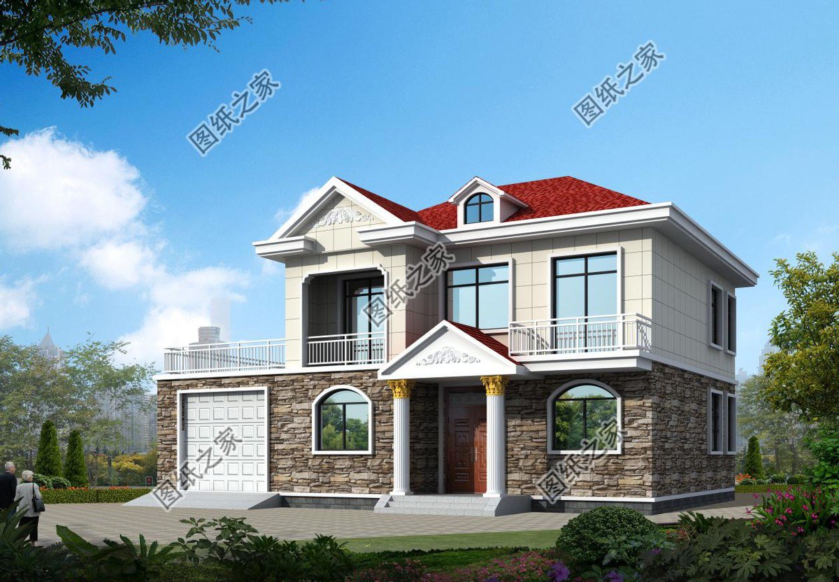 鄉(xiāng)村二層別墅設(shè)計(jì)，過(guò)上安心溫馨的晚年生活，享受天倫之樂(lè)