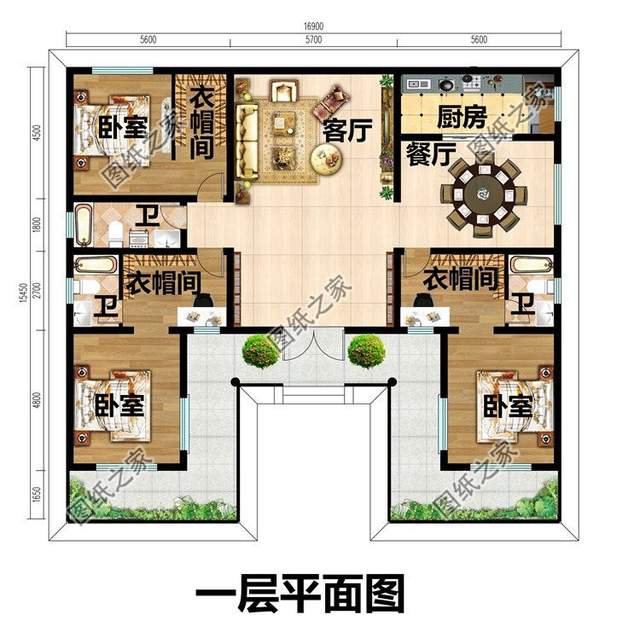 一層中式自建房設(shè)計，方便居住使用，古韻十足