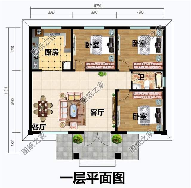 農(nóng)村一層自建房設(shè)計(jì)，追求回歸本真，向往的生活