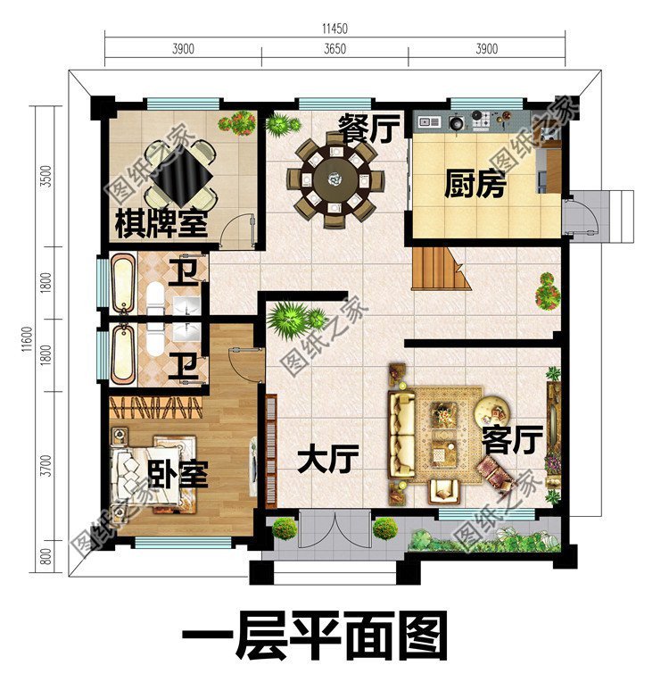 占地方正適用型農(nóng)村別墅，外觀氣派室內(nèi)格局實用，造價不高