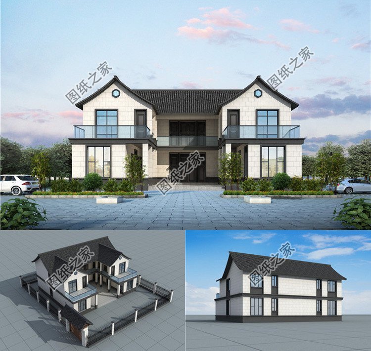 中式合院自建房圖集，古典大方的款式，在老家建上一棟超級(jí)棒