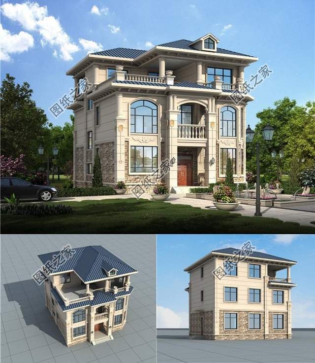 簡(jiǎn)歐三層別墅設(shè)計(jì)，時(shí)尚雅致，簡(jiǎn)約又不失別致感