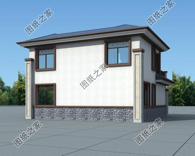 復(fù)古農(nóng)村別墅設(shè)計，中式對稱之美略顯大氣，散發(fā)著幾百年的厚重感