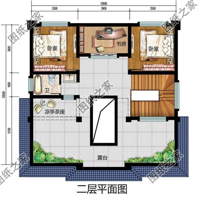 復(fù)古農(nóng)村別墅設(shè)計，中式對稱之美略顯大氣，散發(fā)著幾百年的厚重感