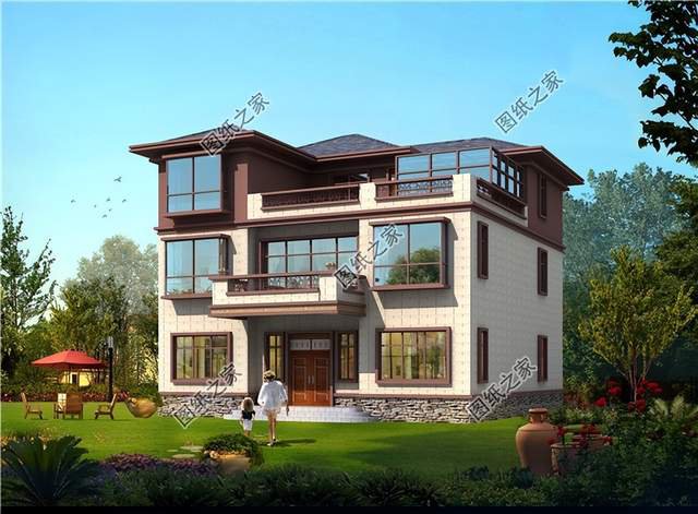 鄉(xiāng)村帶陽(yáng)光房自建別墅設(shè)計(jì)，在慢節(jié)奏的農(nóng)村里感受自然慢生活