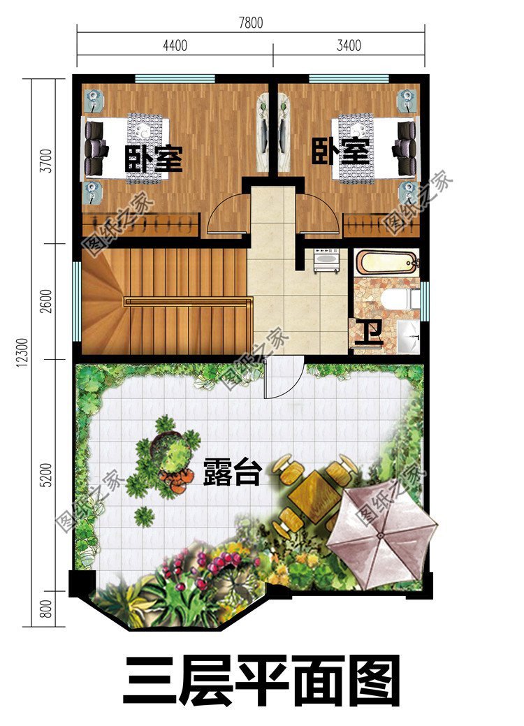 農村兩層半別墅推薦，實用型房屋設計，更適合農村建造