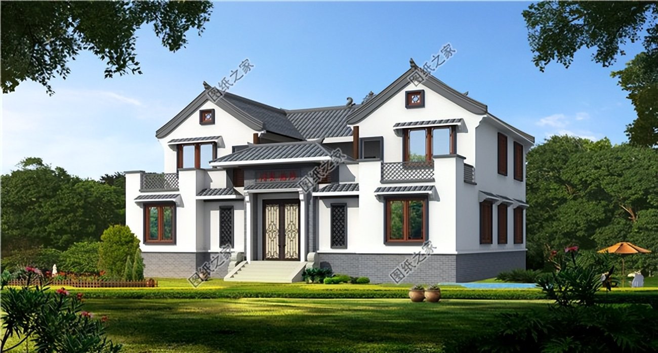 中式四合院別墅推薦，古典庭院設(shè)計(jì)重新譜寫農(nóng)村建房新篇章