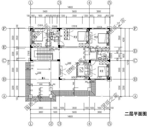 新款二層別墅推薦，第四款帶有偏房設(shè)計(jì)，符合農(nóng)村生活習(xí)慣