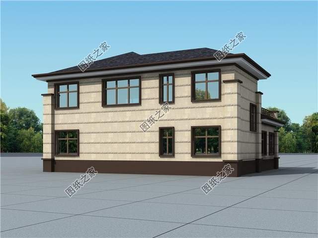 新款二層別墅推薦，第四款帶有偏房設(shè)計(jì)，符合農(nóng)村生活習(xí)慣