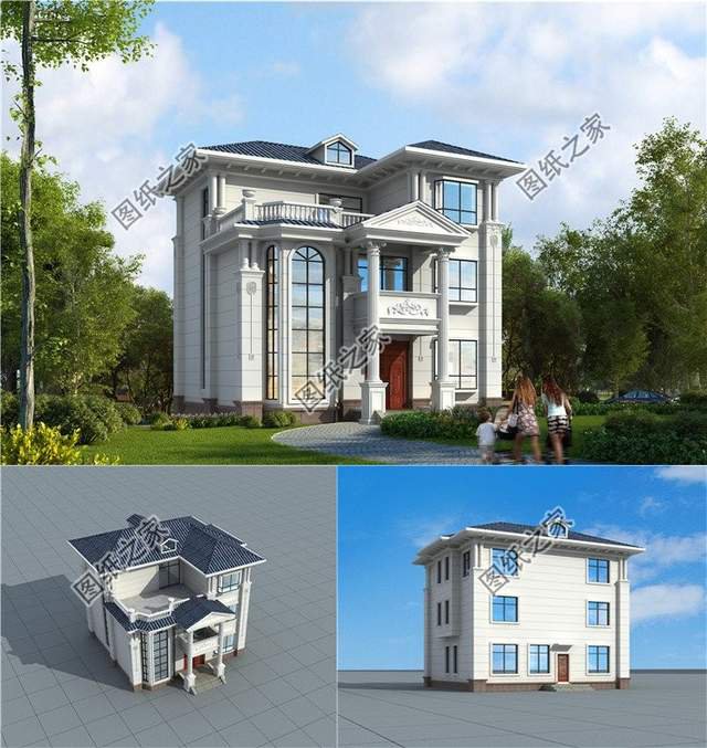 開間小三層別墅推薦，個個氣勢十足，隨便建一棟便是全村最靚的仔