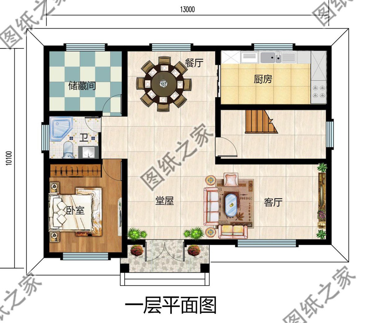 帶堂屋設(shè)計(jì)的農(nóng)村別墅推薦，符合老百姓的需求，更加貼近生活