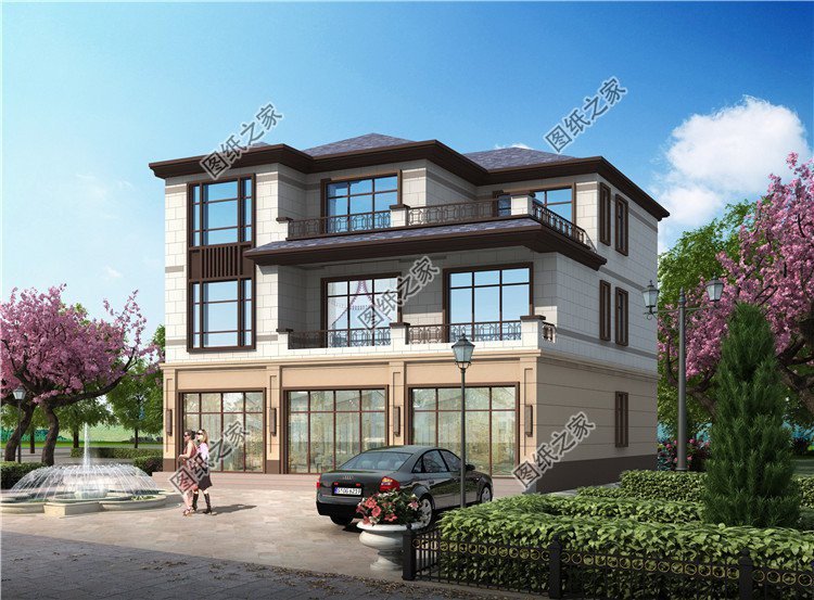 農(nóng)村帶商鋪?zhàn)越ǚ客扑]，一層為門臉二三層自住，掙錢生活兩不誤