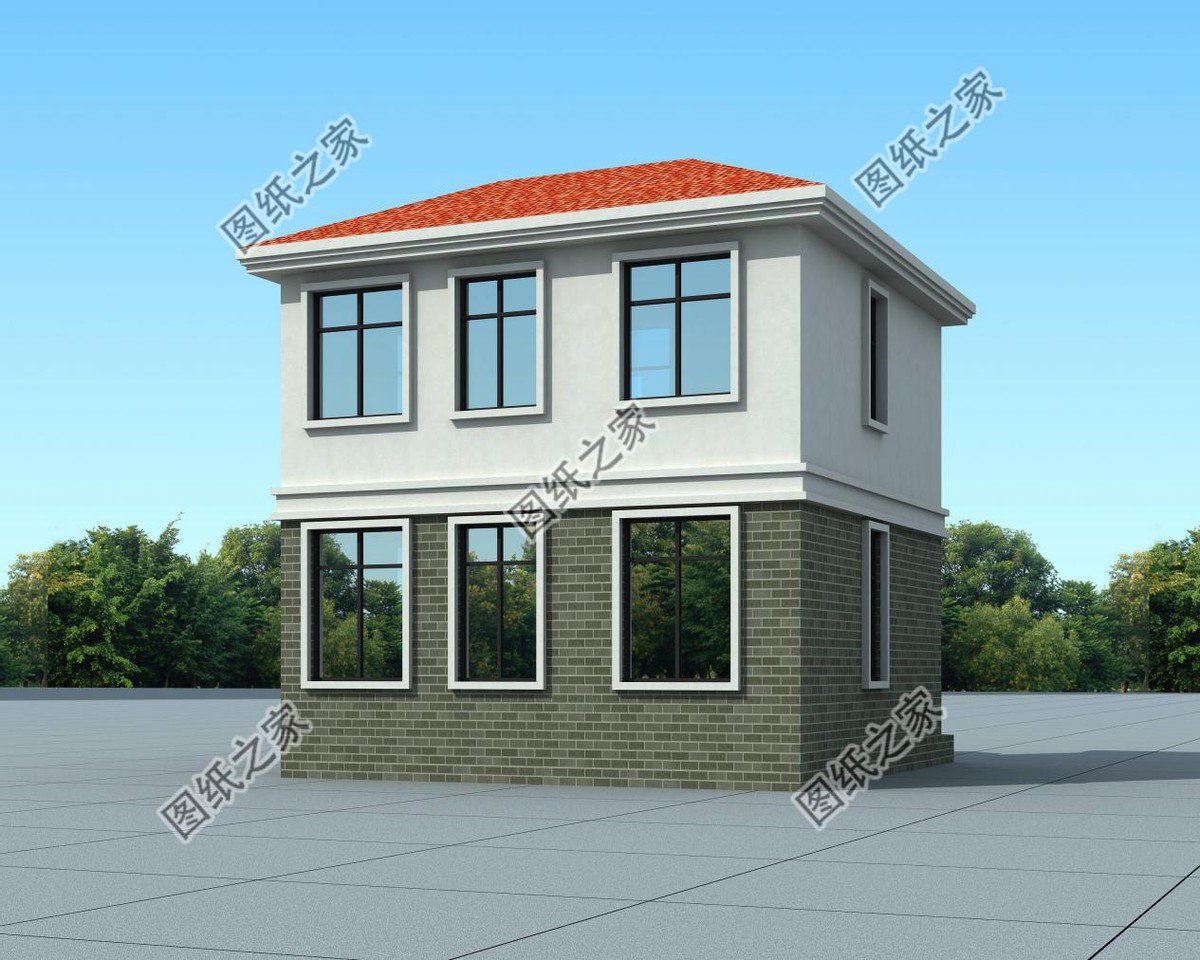 四套精品小戶型二層別墅，面寬10米以內(nèi)，小面積建房必看