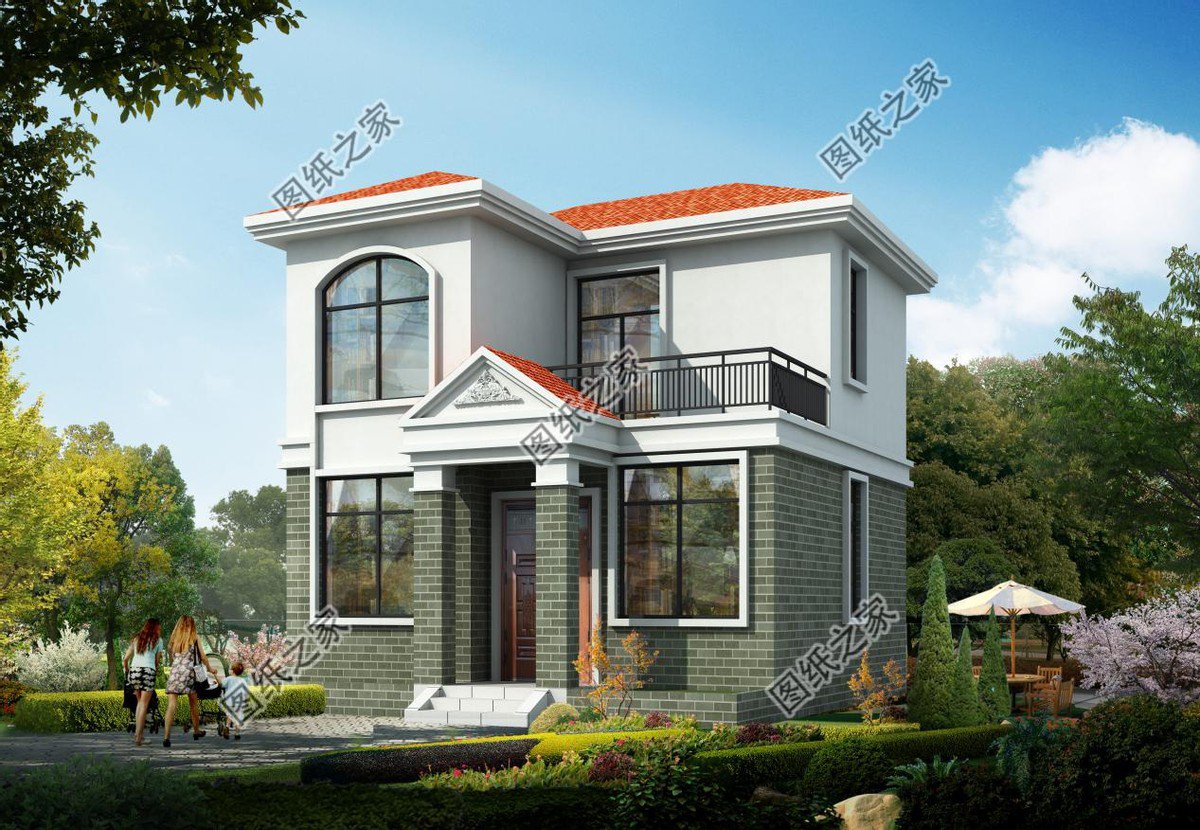 四套精品小戶型二層別墅，面寬10米以內(nèi)，小面積建房必看