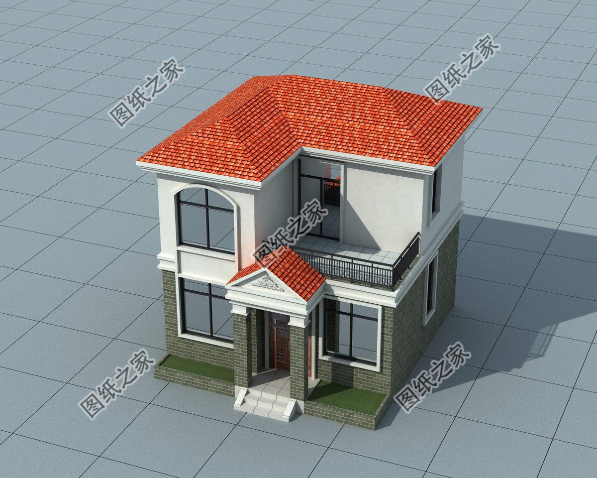 四套精品小戶型二層別墅，面寬10米以內(nèi)，小面積建房必看