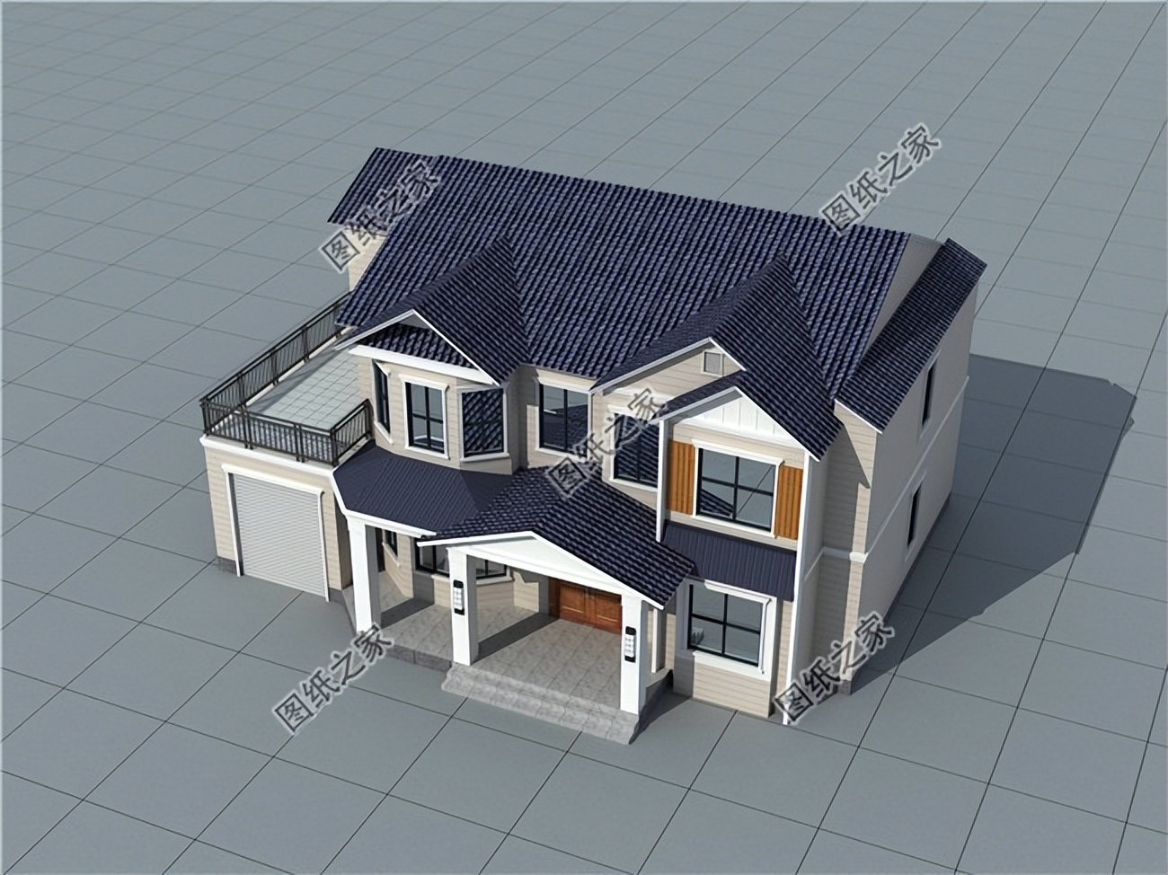 四款帶車庫(kù)的農(nóng)村別墅設(shè)計(jì)，農(nóng)村建房的標(biāo)配，外觀造型百看不厭