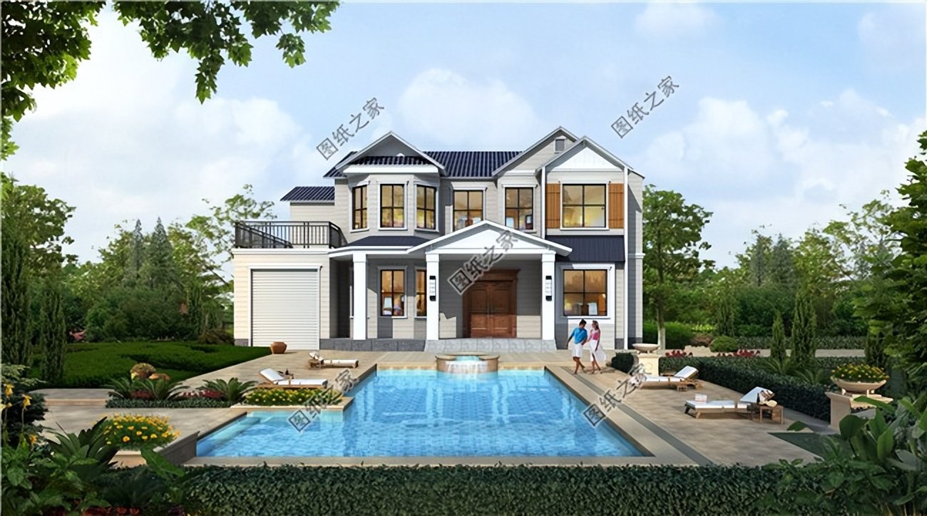 四款帶車庫(kù)的農(nóng)村別墅設(shè)計(jì)，農(nóng)村建房的標(biāo)配，外觀造型百看不厭