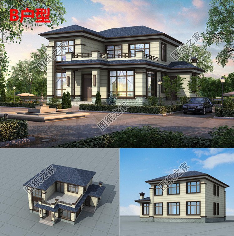 四套新中式別墅設(shè)計(jì)，與清風(fēng)美景作伴享受農(nóng)村的慢生活