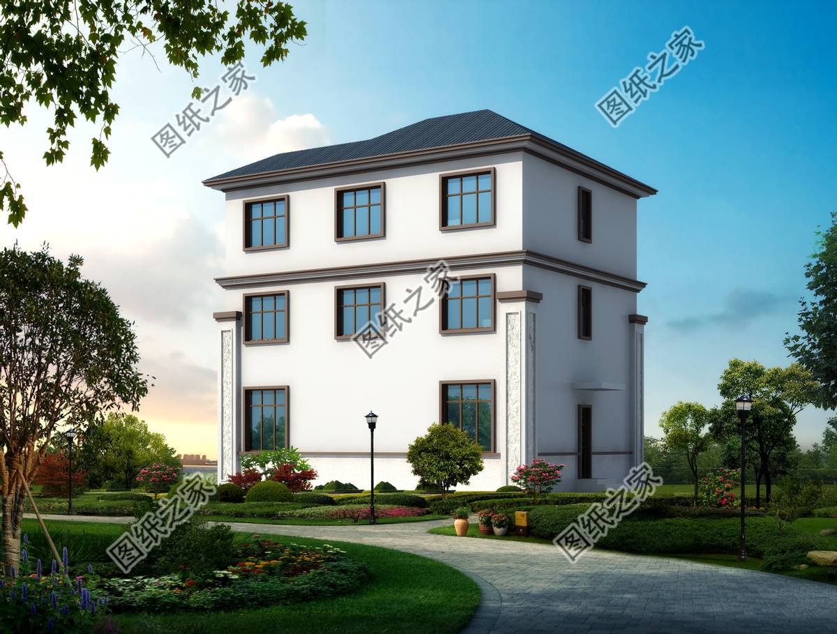 新中式建筑風(fēng)格自建別墅經(jīng)典之作，深受廣大建房者的喜愛(ài)