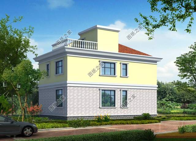 占地120平農(nóng)村別墅設(shè)計，在農(nóng)村老家建一棟，誰見了不眼饞