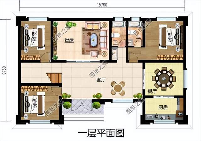 農村二層自建房推薦，外觀十分時興，造價經濟受到建房者的喜愛