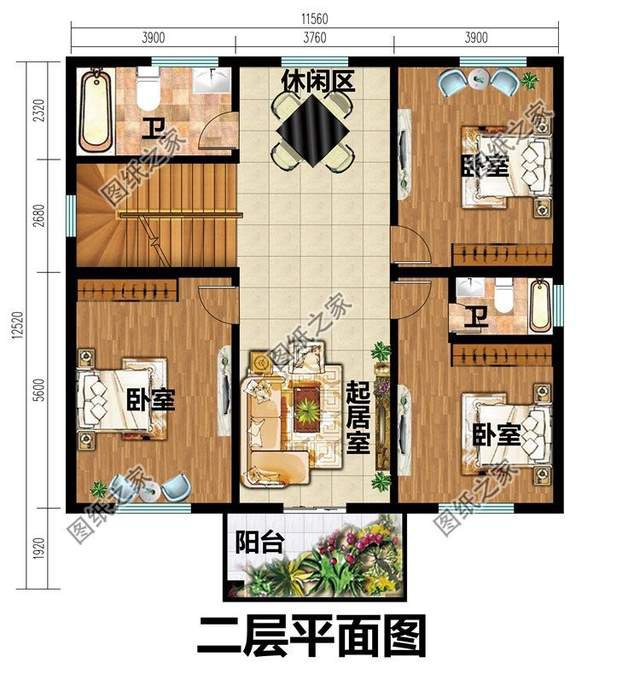 農(nóng)村三層別墅設(shè)計(jì)，高端大氣，提升一家人的生活質(zhì)量