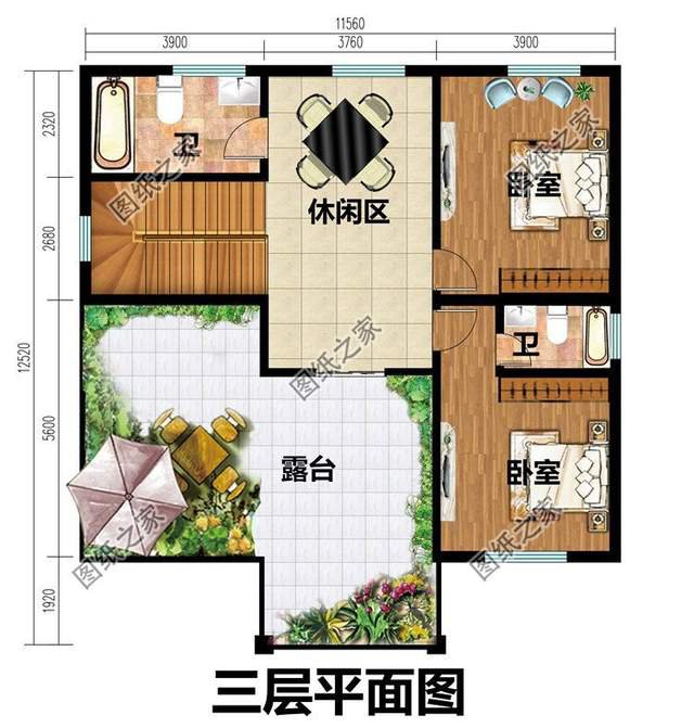 農(nóng)村三層別墅設(shè)計(jì)，高端大氣，提升一家人的生活質(zhì)量