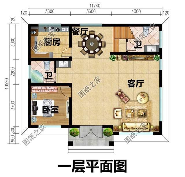 帶文化石的農(nóng)村別墅設(shè)計，色彩多樣外觀給你營造出炫彩的舒適生活