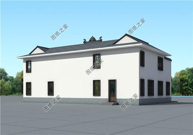 農(nóng)村二層合院別墅設(shè)計，體面又大方，建好了全村人都羨慕