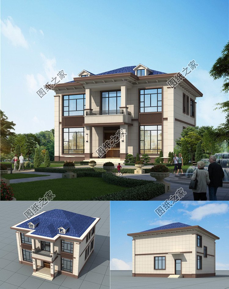 鄉(xiāng)村自建房別墅設(shè)計，國人的理想住宅，建好全家都有面