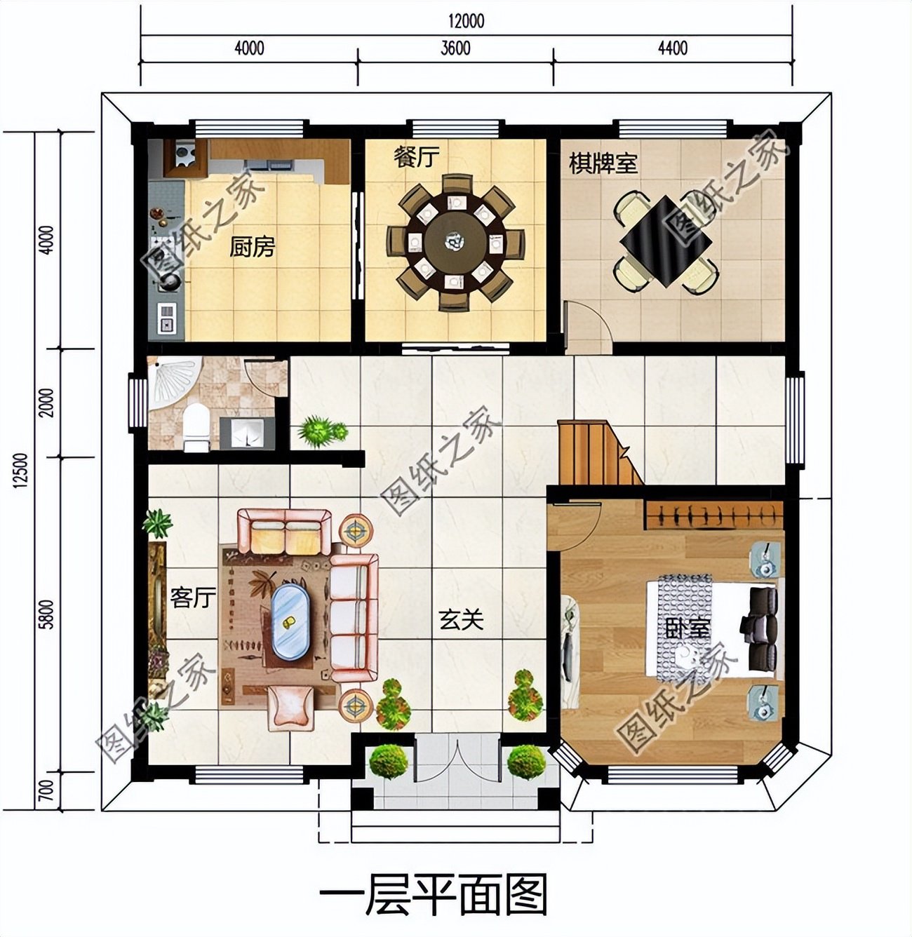 農(nóng)村帶露臺別墅設計，舒適布局外觀簡約大方，備受歡迎