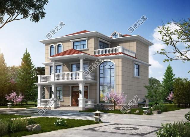 五款三層別墅設(shè)計(jì)，外觀新穎時(shí)尚，建一棟妥妥的人生贏家