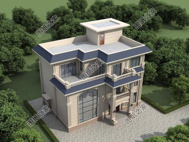 五款三層別墅設(shè)計(jì)，外觀新穎時(shí)尚，建一棟妥妥的人生贏家