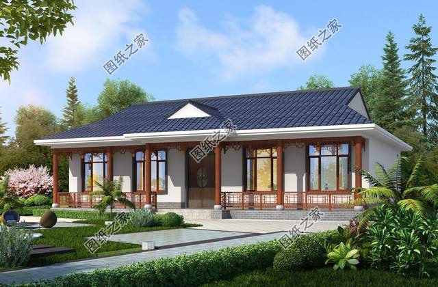 農(nóng)村一層別墅設(shè)計(jì)，穩(wěn)重踏實(shí)更實(shí)用，南北方都適合