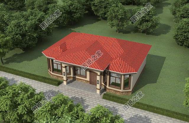 農(nóng)村一層別墅設(shè)計(jì)，穩(wěn)重踏實(shí)更實(shí)用，南北方都適合